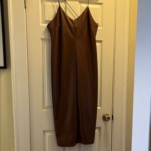 SHEIN faux leather dress size 1xl